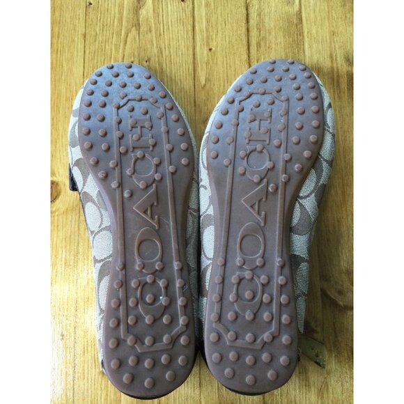 Coach Womens Fortunata Signature C Logo Canvas Loafers Brown & Tan Size 9B - Picture 5 of 10